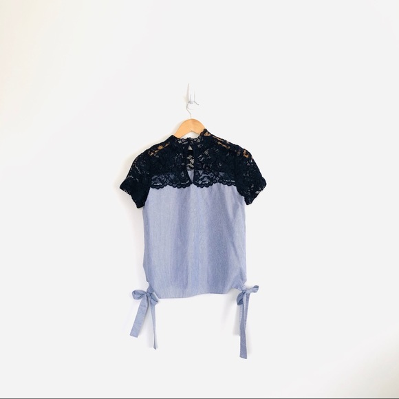 Zara Lace Side-Tie Top - Picture 6 of 8